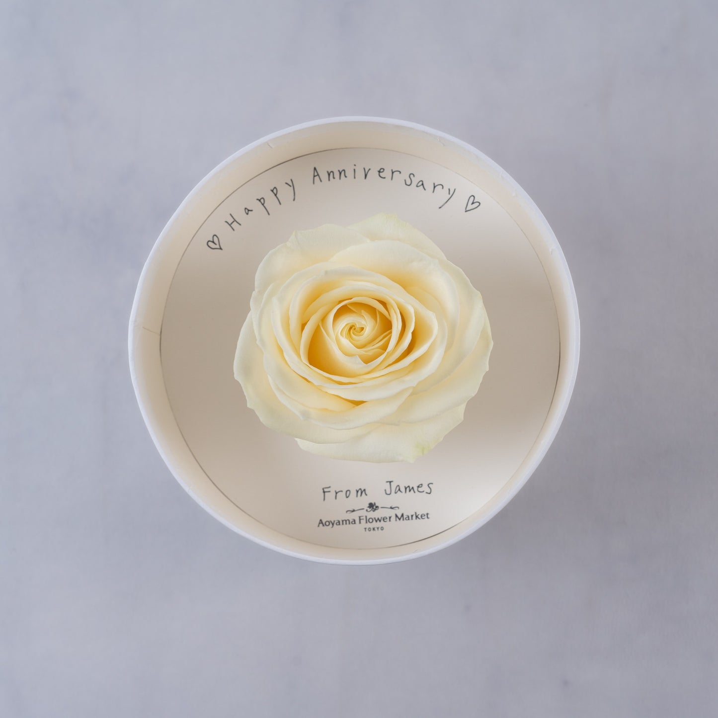 Rose Hat Box (White)