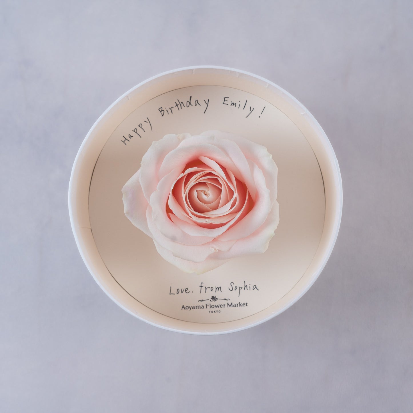 Rose Hat Box (Pastel Pink)