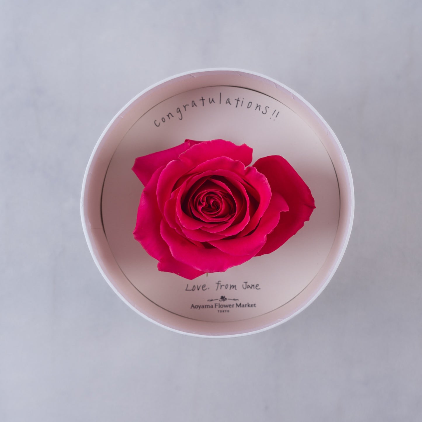 Rose Hat Box (Dark Pink)