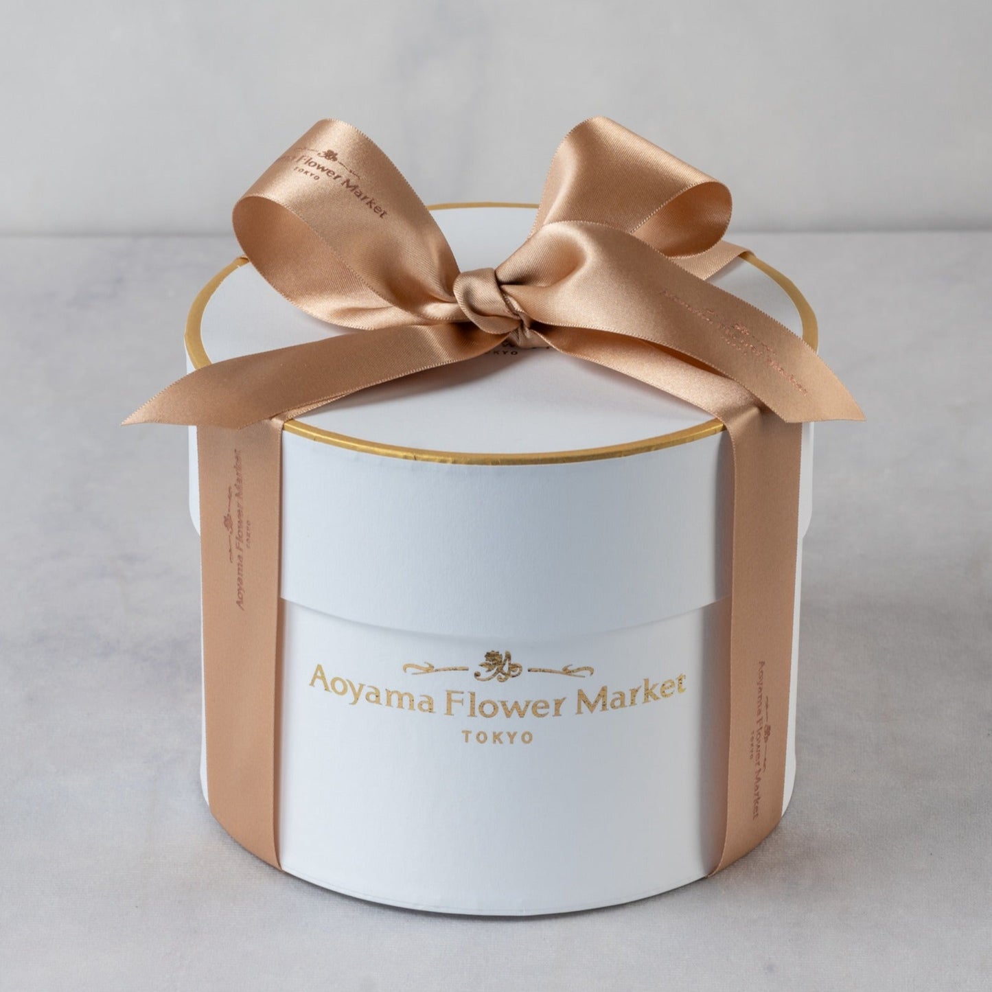 Hat Box Single Fresh Rose -White