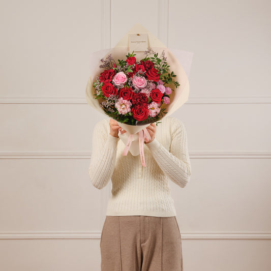 Rosy Garnet Fresh Flower Bouquet Extra Small