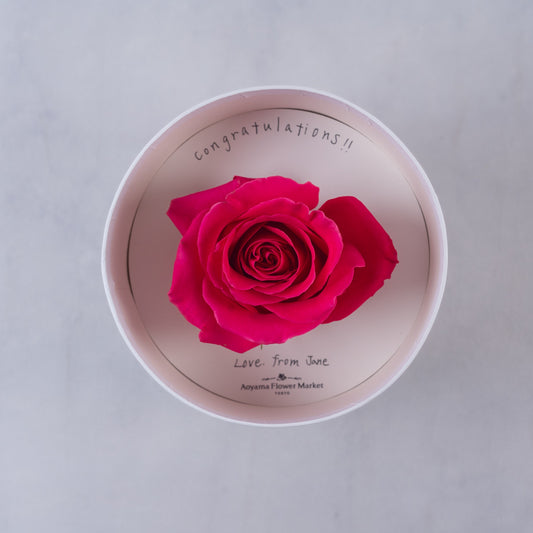 Rose Hat Box (Dark Pink)