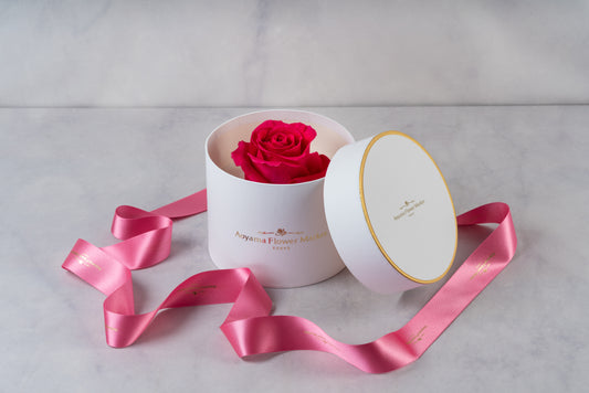 Hat Box Single Fresh Rose -Dark Pink