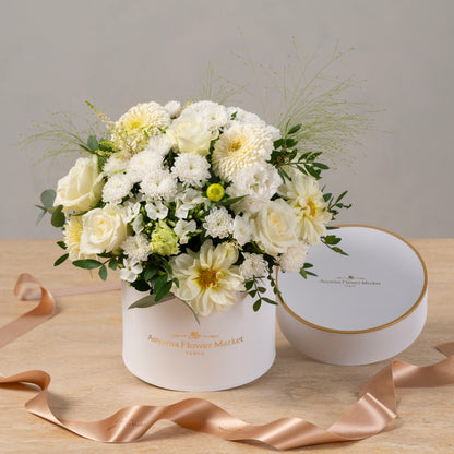 Hat Box Arrangement (White)