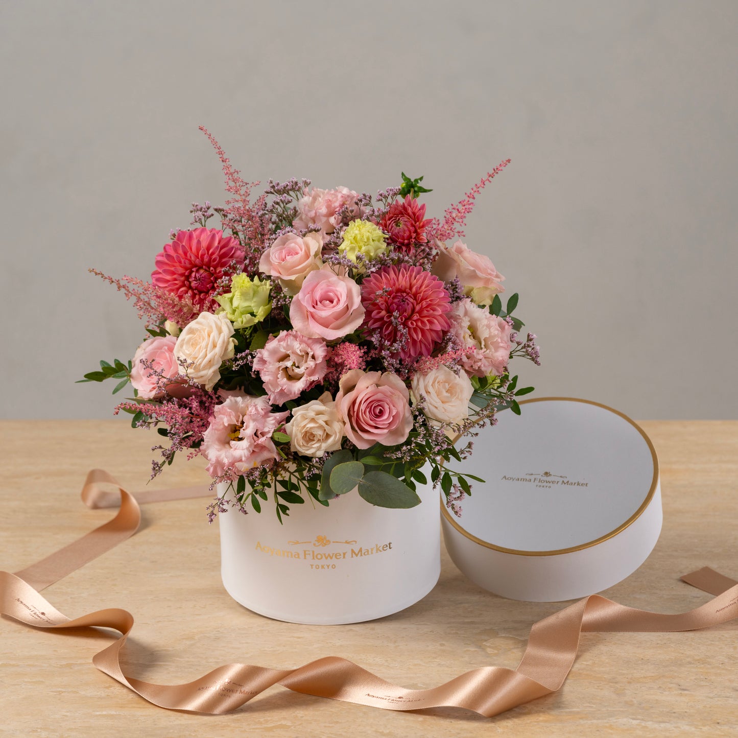 Hat Box Arrangement (Pink)