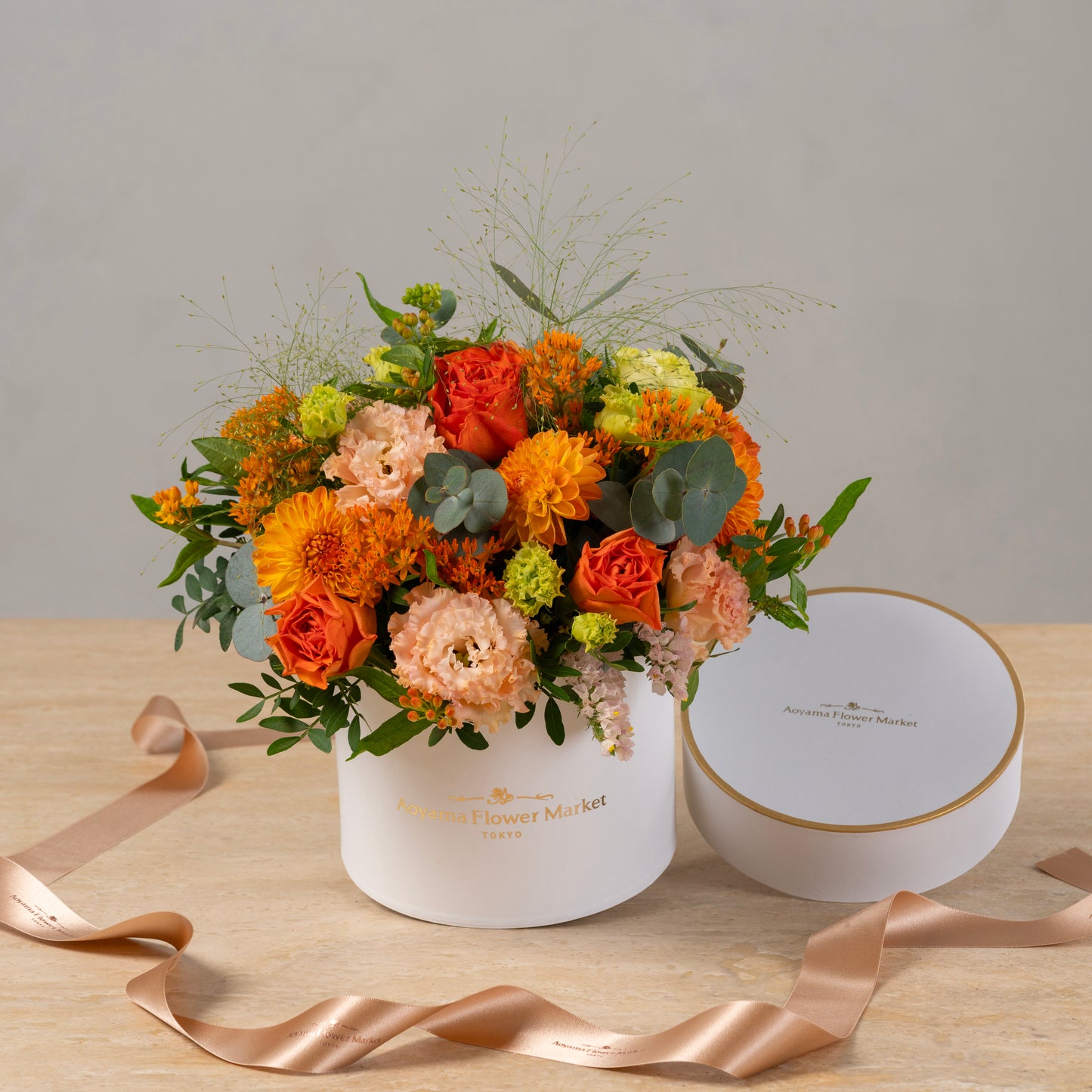 Hat Box Arrangement (Orange)