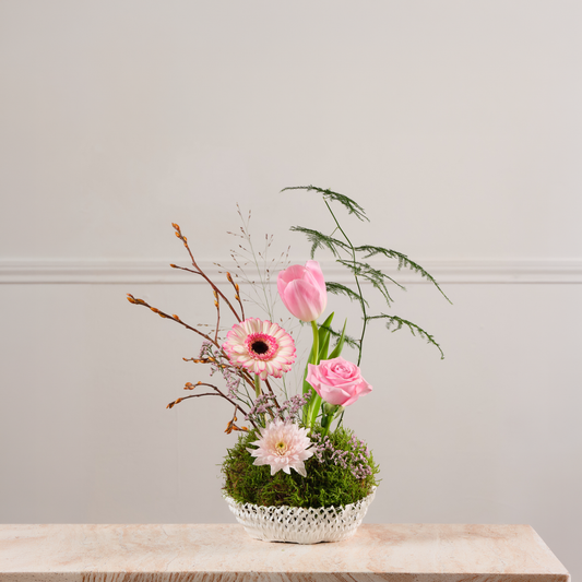 Hanami Bowl Fresh Flower Arrangement Small