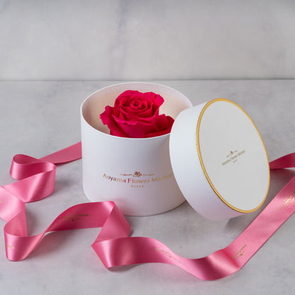 Hat Box Single Fresh Rose -Dark Pink