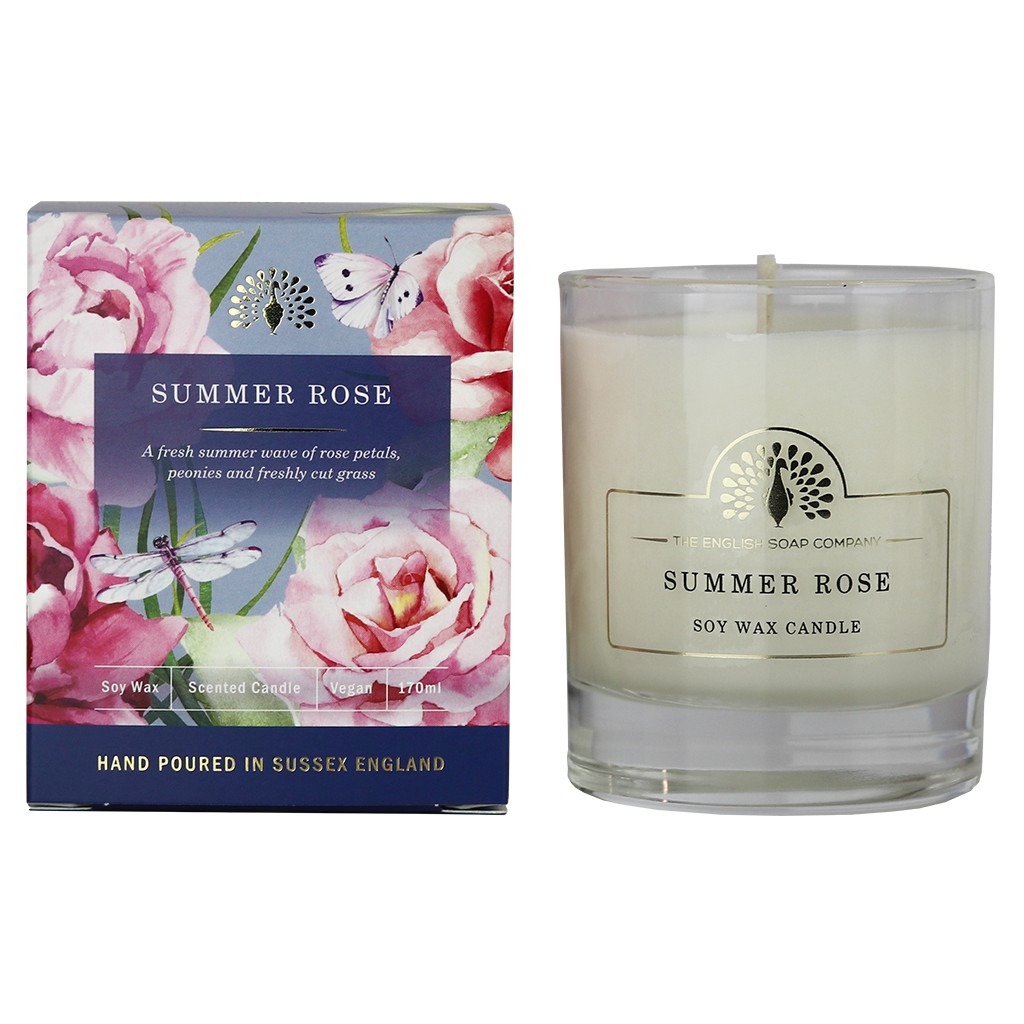 Summer Rose Scented Candle