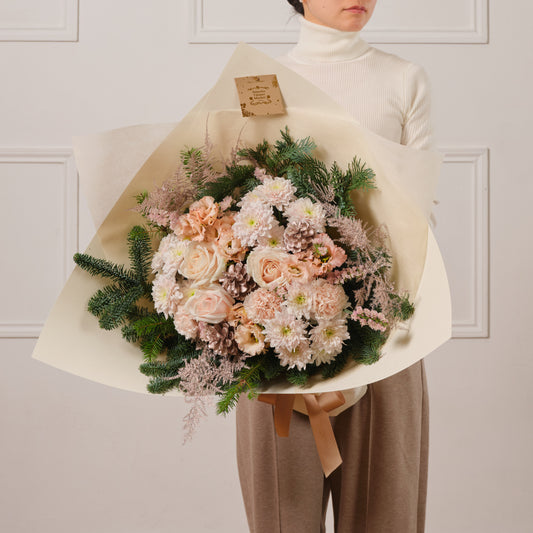 Winter Blush Fresh Flower Bouquet Medium