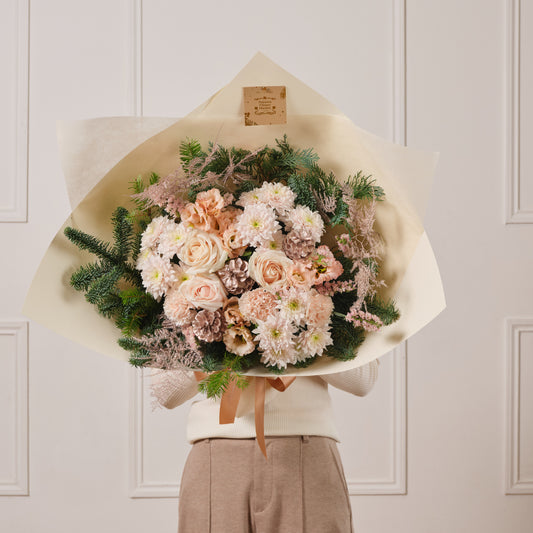 Winter Blush Fresh Flower Bouquet Medium