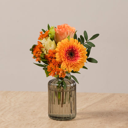 Glass Bouquet -Orange