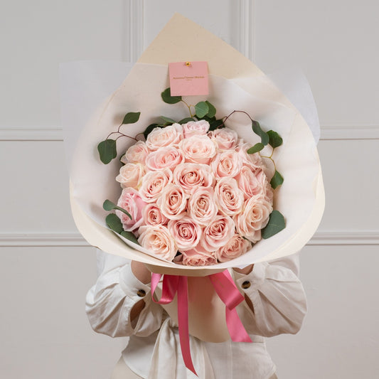 24 Pink Roses Bouquet