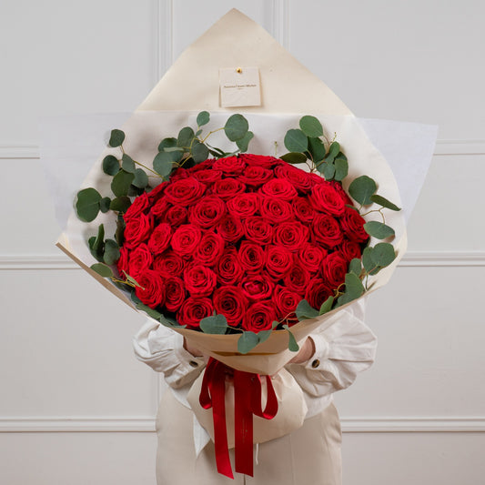50 Red Roses Bouquet