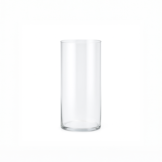 Clear Cylinder vase (20x9cm)
