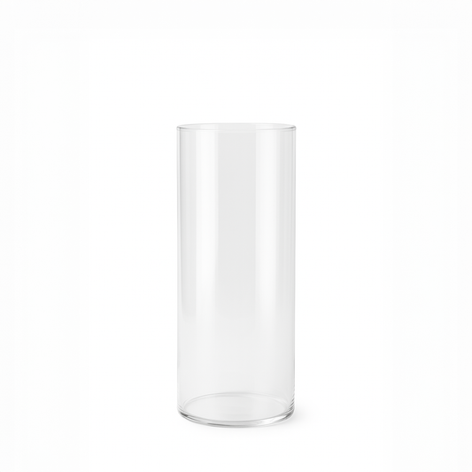 Clear cylinder vase (25x10cm)