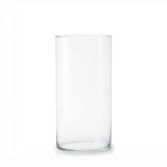 Clear cylinder vase (30x12cm)